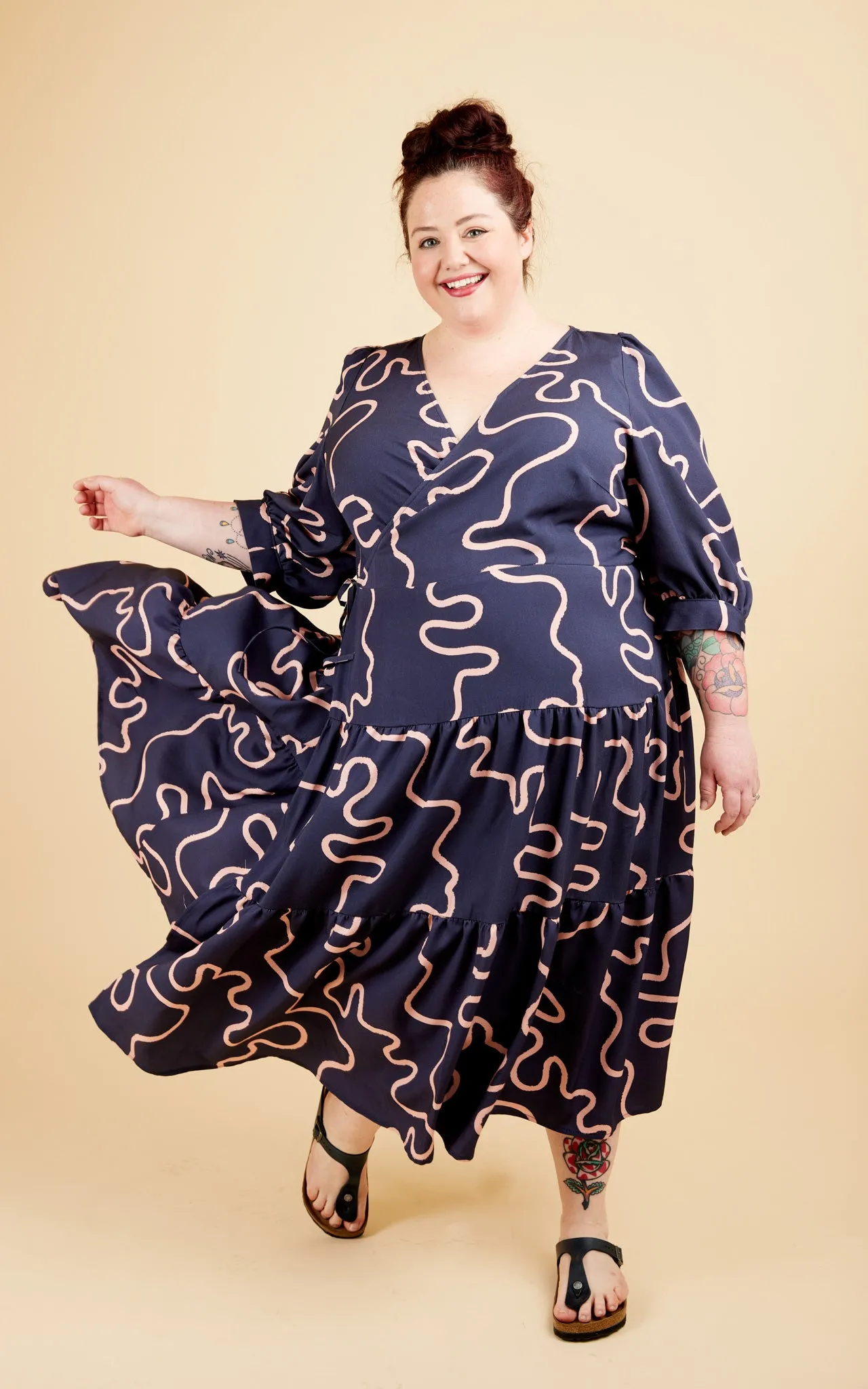 Roseclair Dress 12-32 printed pattern