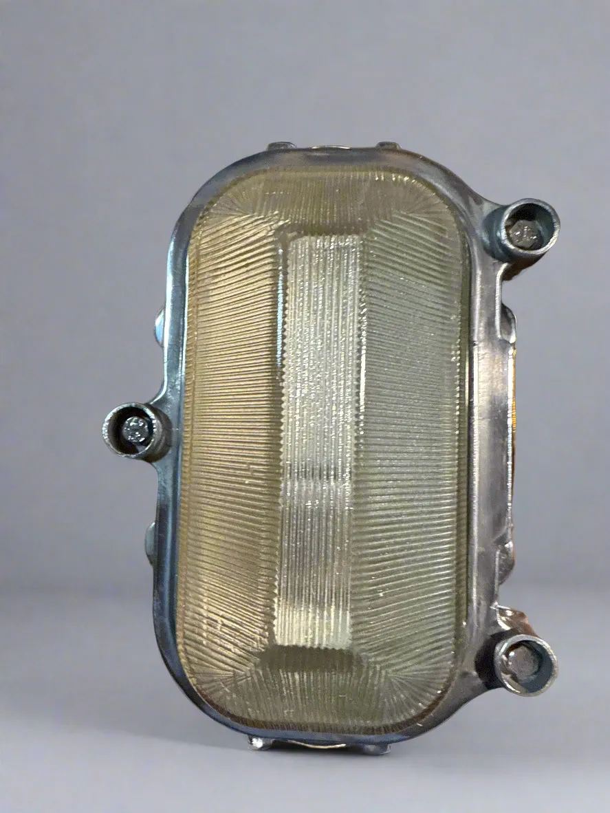 Salvaged 1950s Aluminium CCP Naval Bulkhead Light
