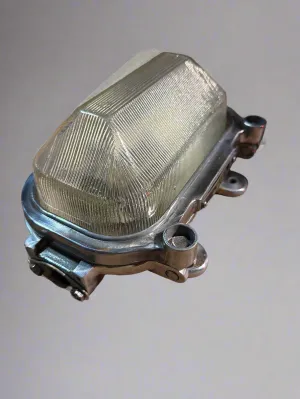 Salvaged 1950s Aluminium CCP Naval Bulkhead Light