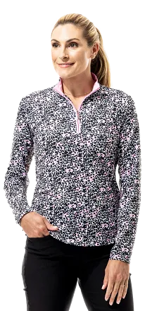 SanSoleil 900463 Solcool Print  Mock - BENGAL PINK