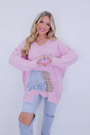 Shake It Up Star Patchwork Sweatshirt - 2 Colors
