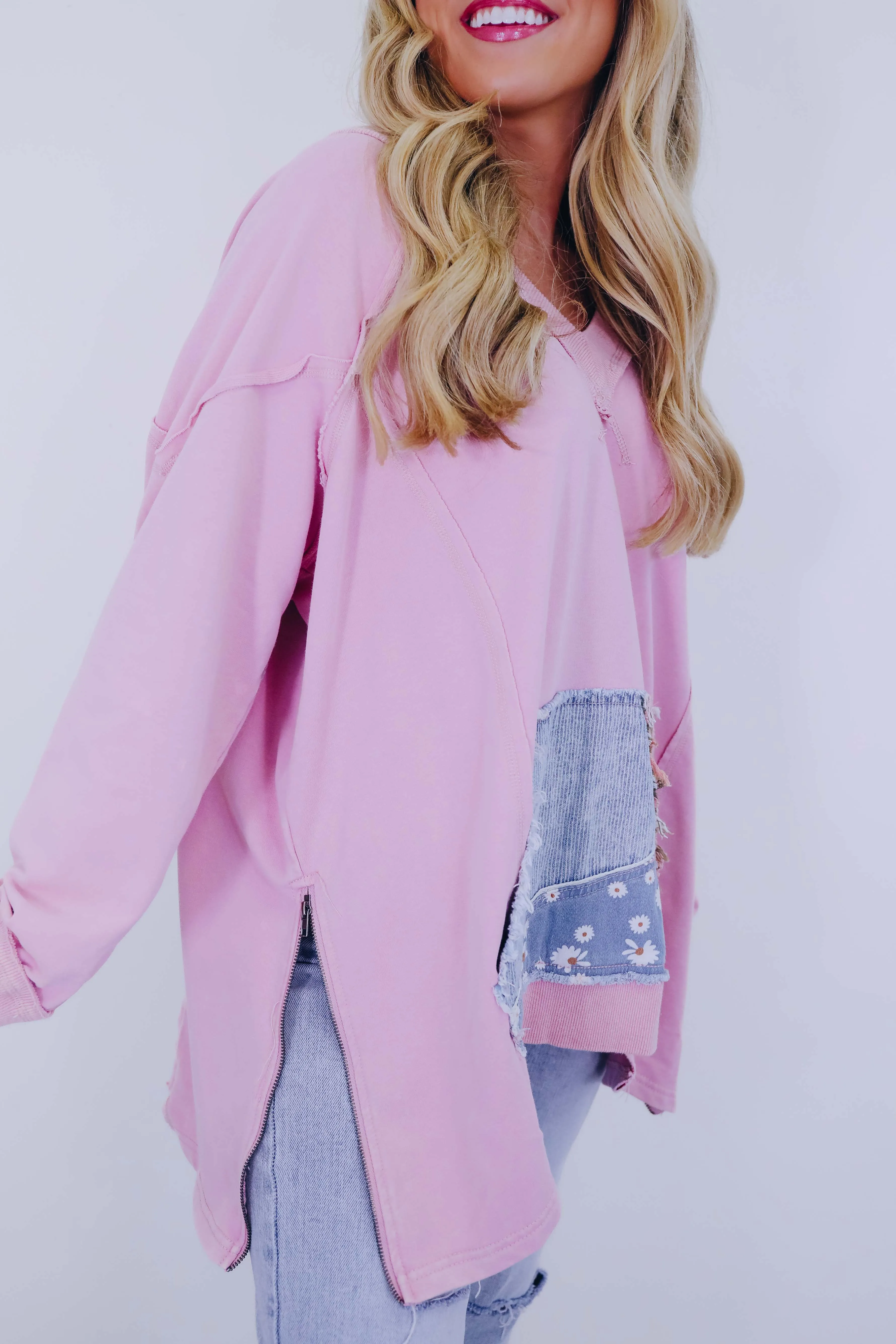 Shake It Up Star Patchwork Sweatshirt - 2 Colors
