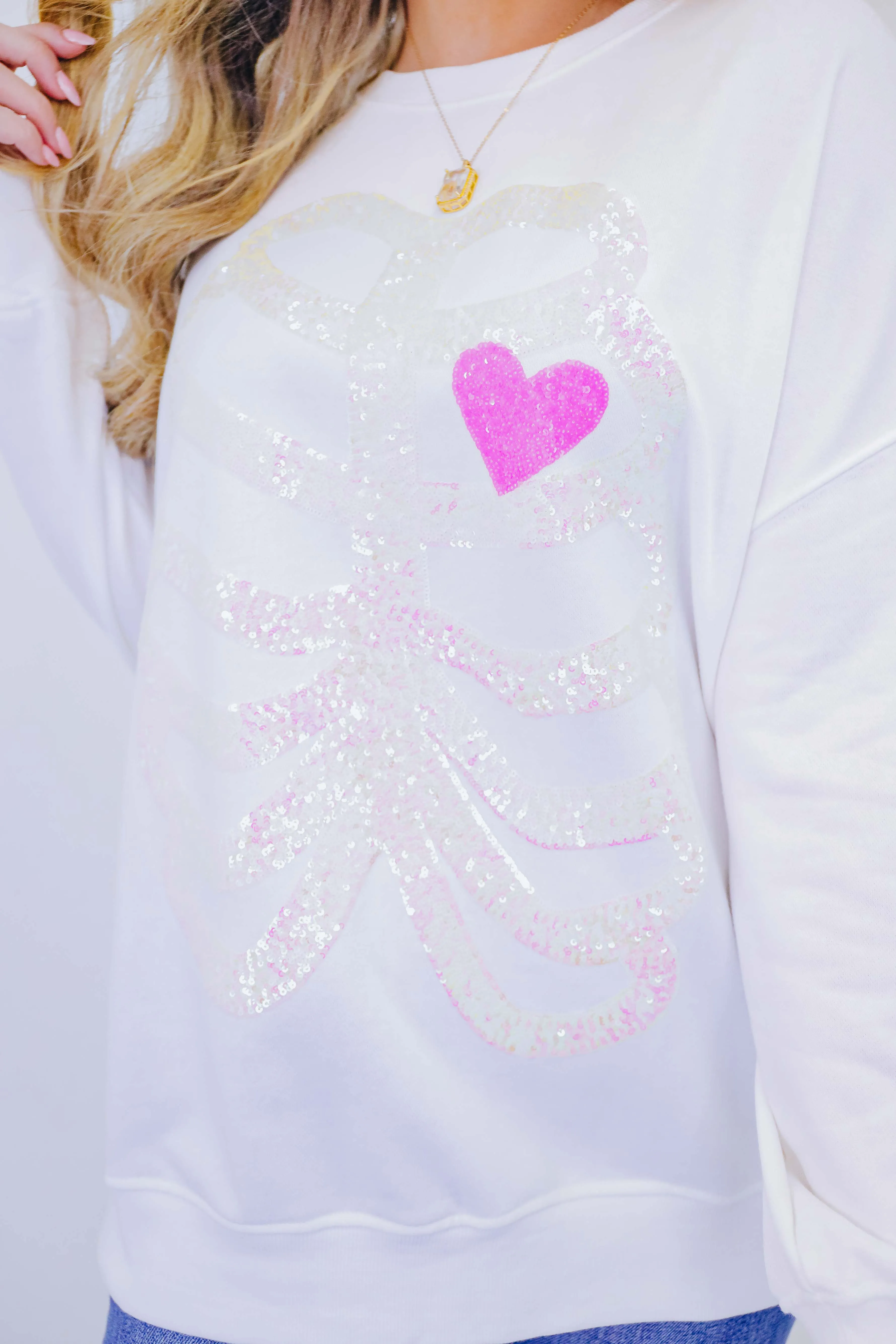 Skeleton Sequin Embellished Sweatshirt- 2 Colors