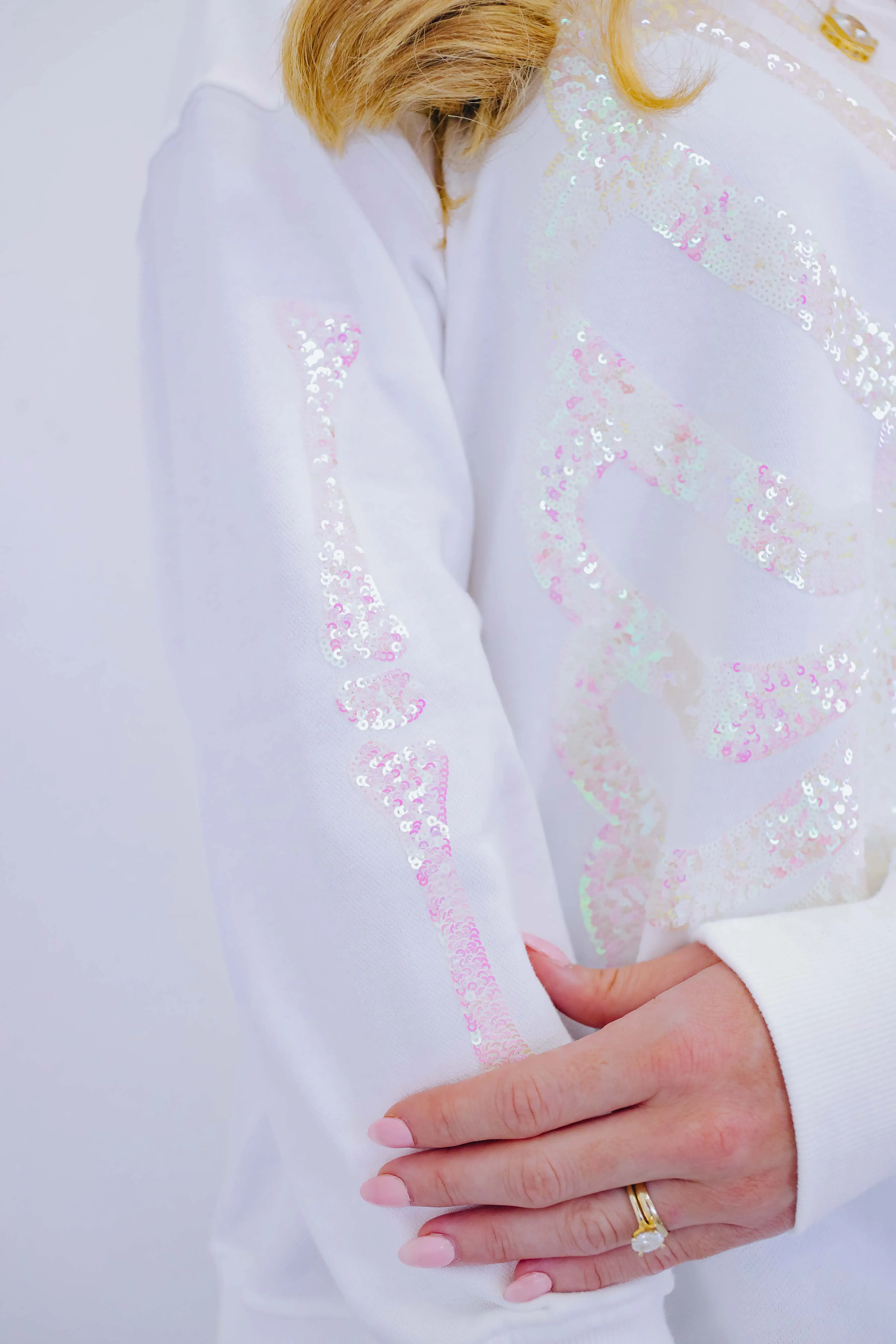 Skeleton Sequin Embellished Sweatshirt- 2 Colors