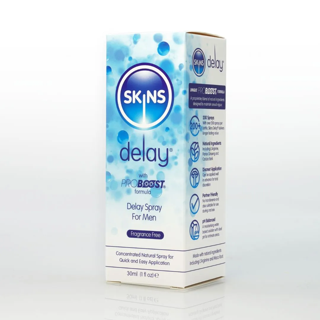 Skins Delay® - Natural Male Delay Spray 30ml (Fragrance Free)