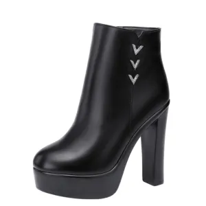 Small Platform High Heel Short Boots DS379