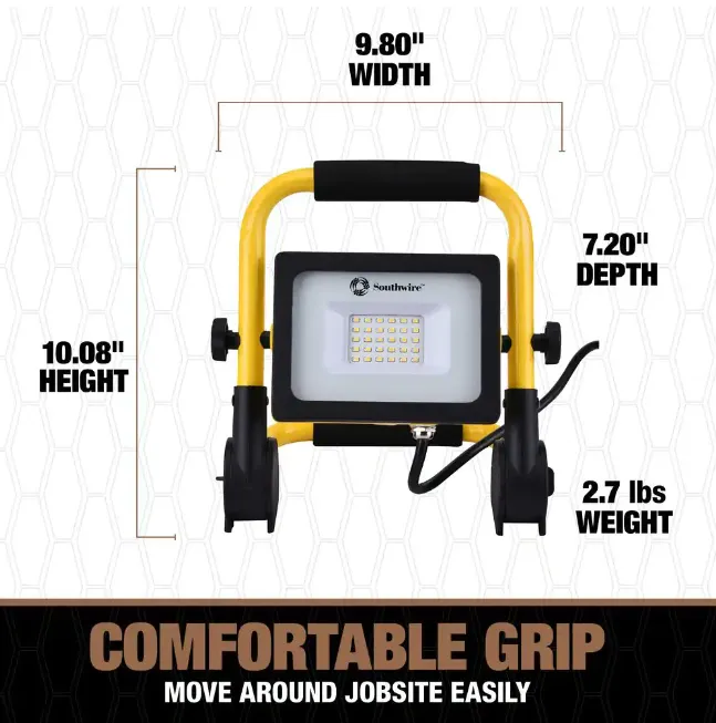 Southwire CSW1X1 1,500 Lumen Ratcheting LED Work Light
