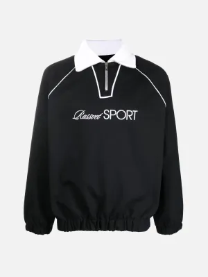 Sport Collared Sweatshirt - Black