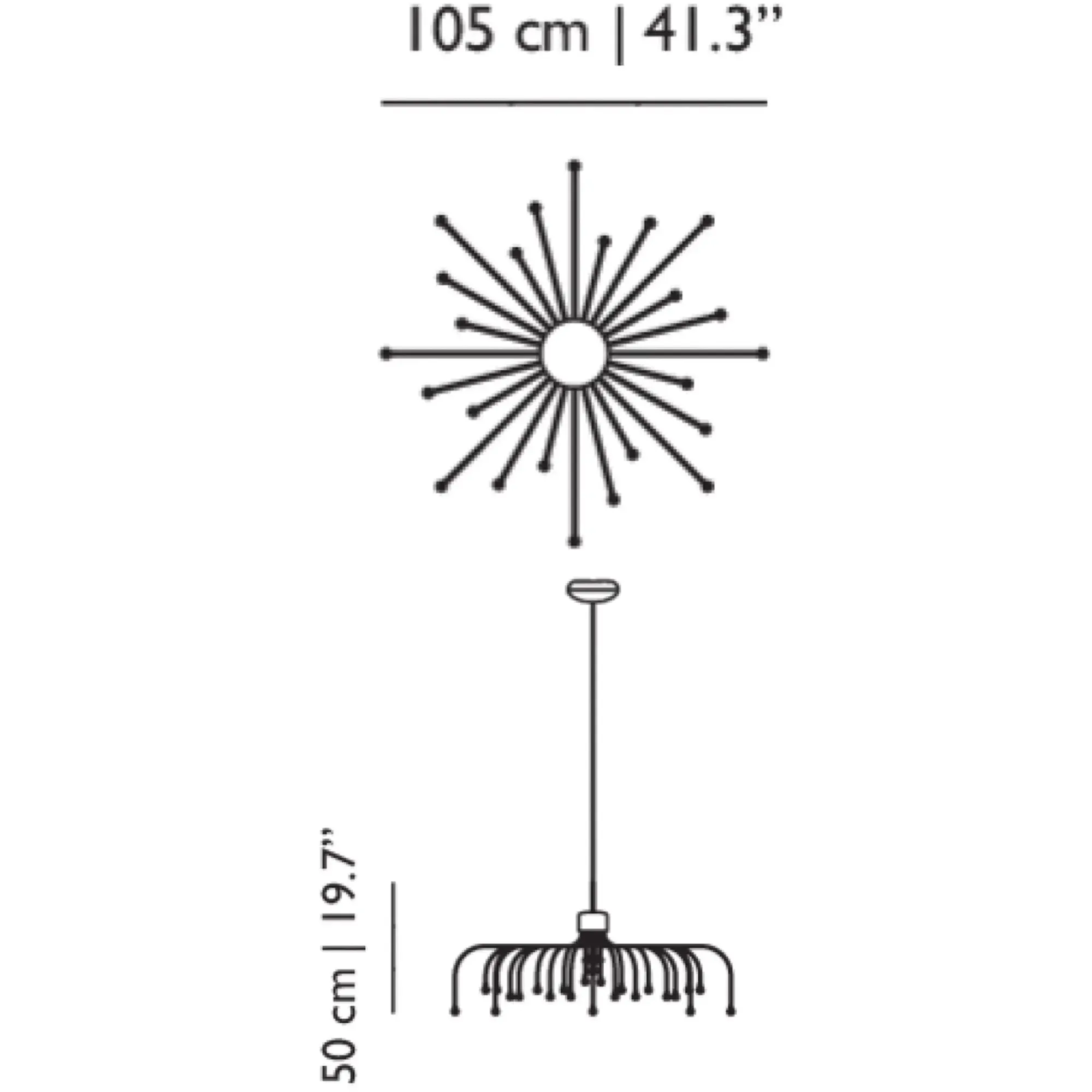 Starfall Light - Suspended Lamp