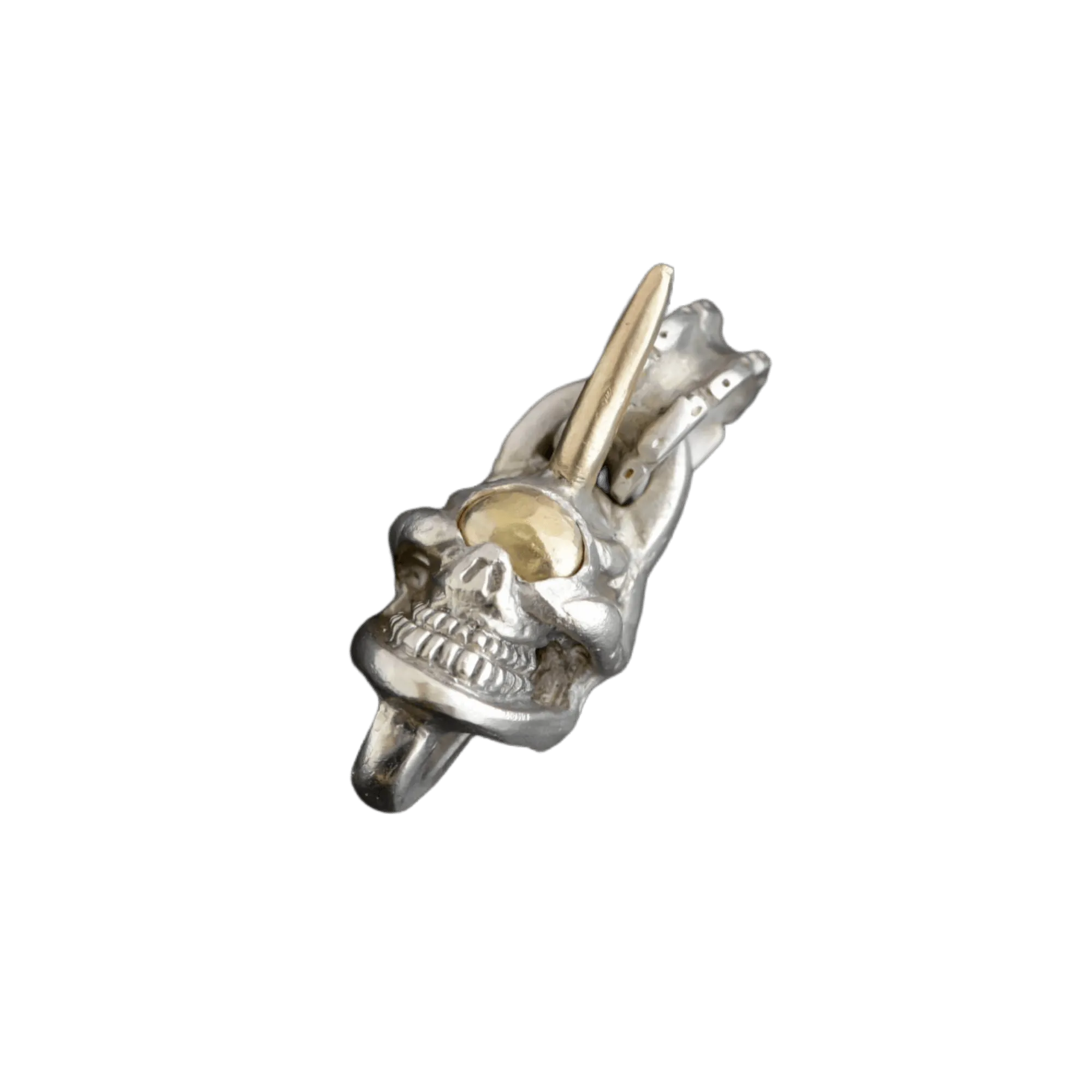 Stop Light Co Single Skull Top And K18 Horn & Eye