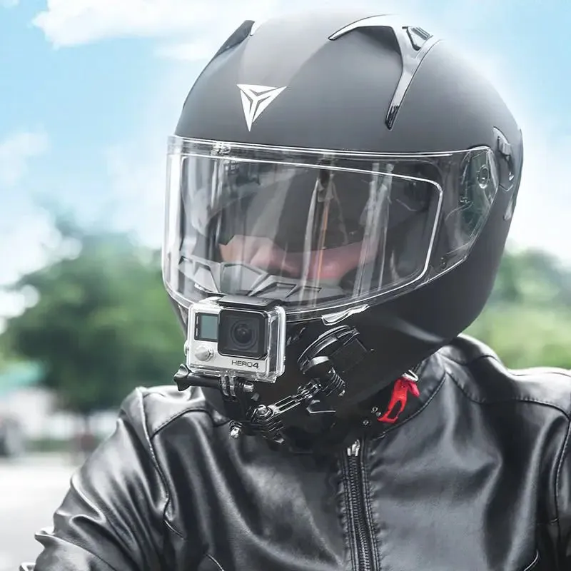 Support Gopro 360° pour Casque Moto – Fixation Rotative et Flexible