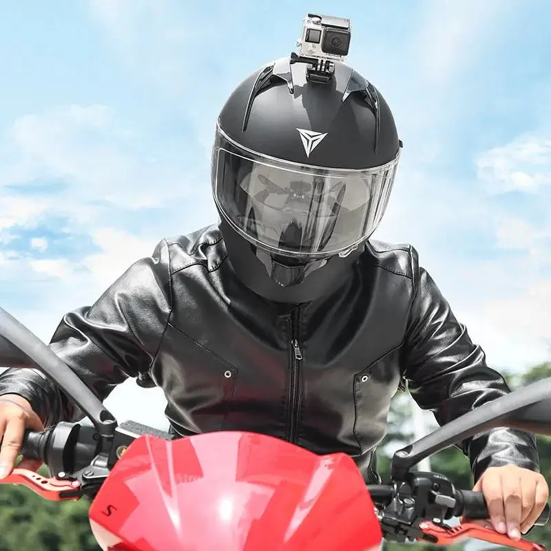 Support Gopro 360° pour Casque Moto – Fixation Rotative et Flexible