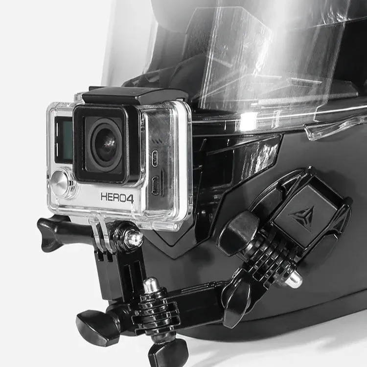 Support Gopro 360° pour Casque Moto – Fixation Rotative et Flexible