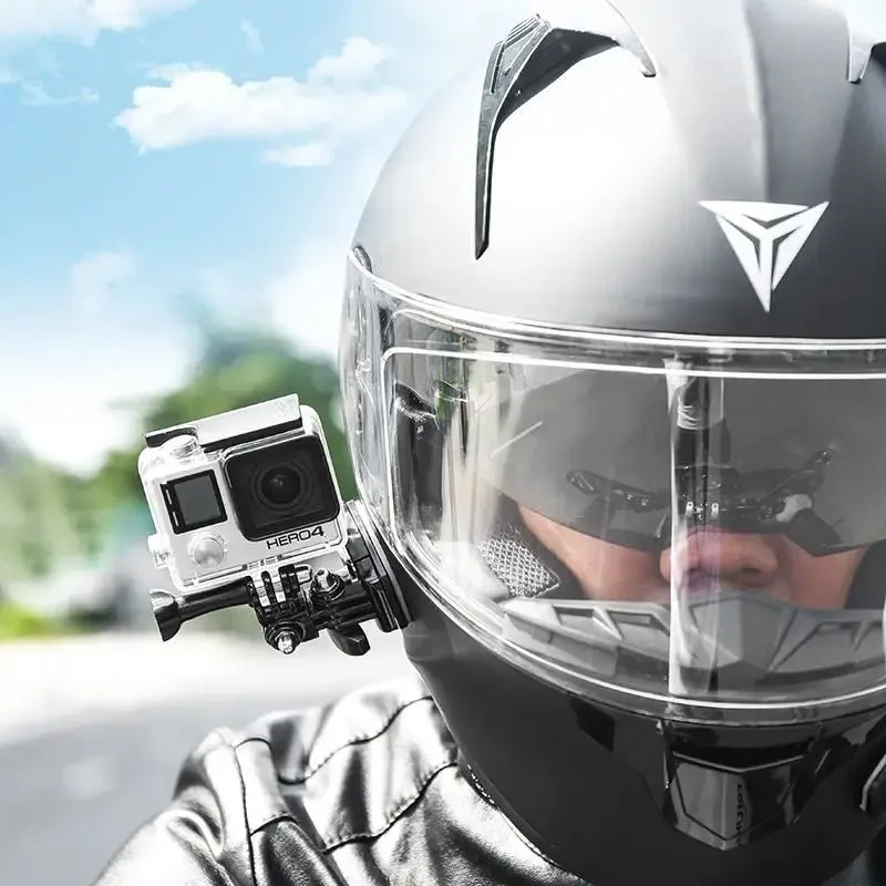 Support Gopro 360° pour Casque Moto – Fixation Rotative et Flexible