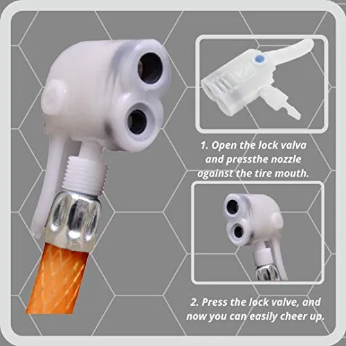 Target20 High Pressure Cycle Pumps Bicycle Air Pump Tyre Inflator for Cycles,Toys BCP Chrome Silver Zoom