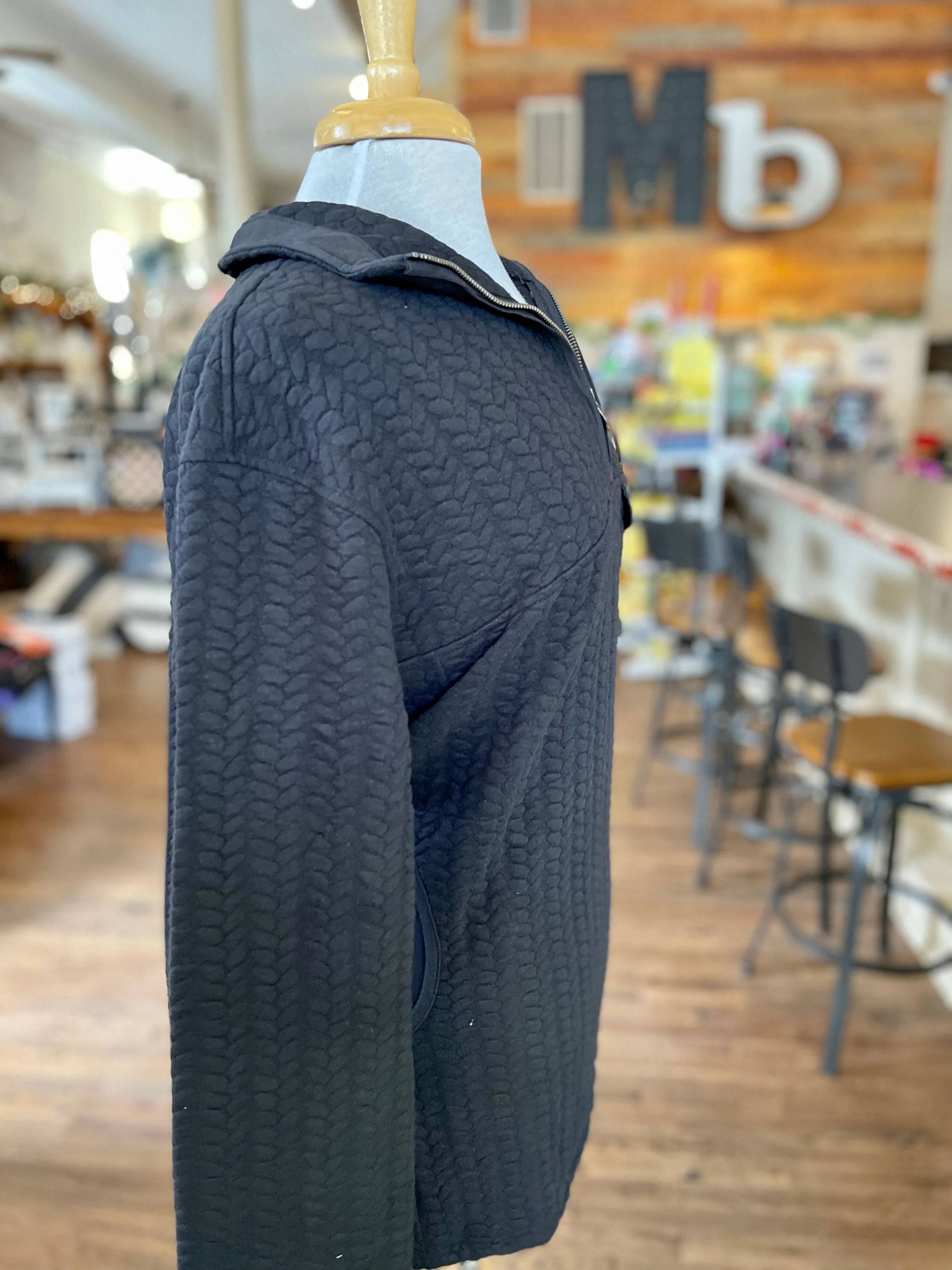 The Minley Knit Pullover || Black