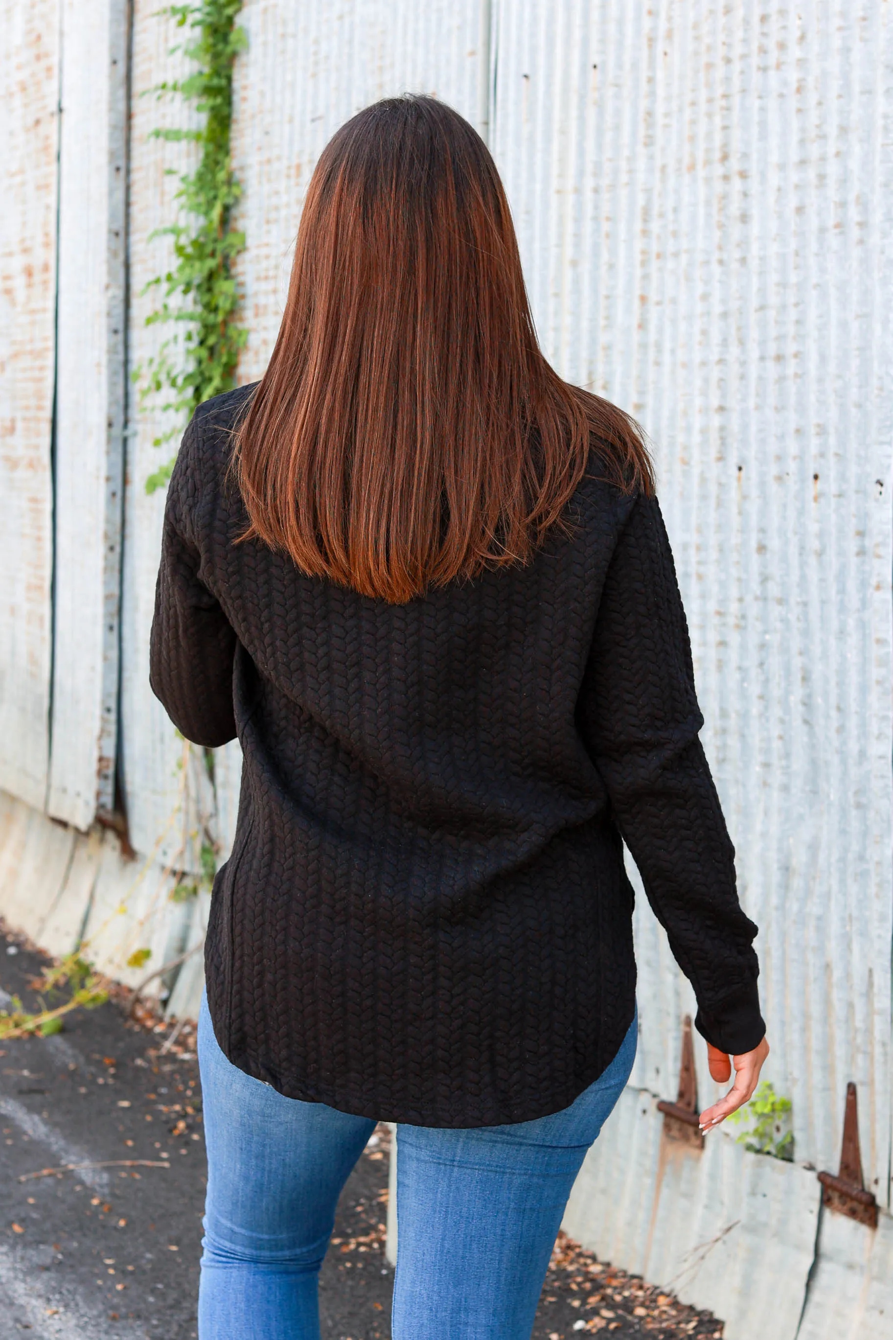 The Minley Knit Pullover || Black
