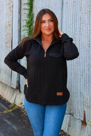 The Minley Knit Pullover || Black
