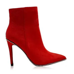 The Showstopper- Red ankle  bootie
