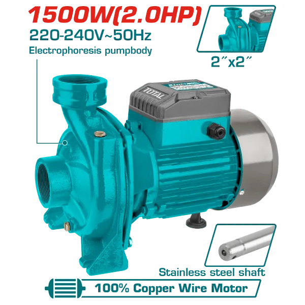 Total Centrifugal Pump 1500W 2.0HP - TWP2150026