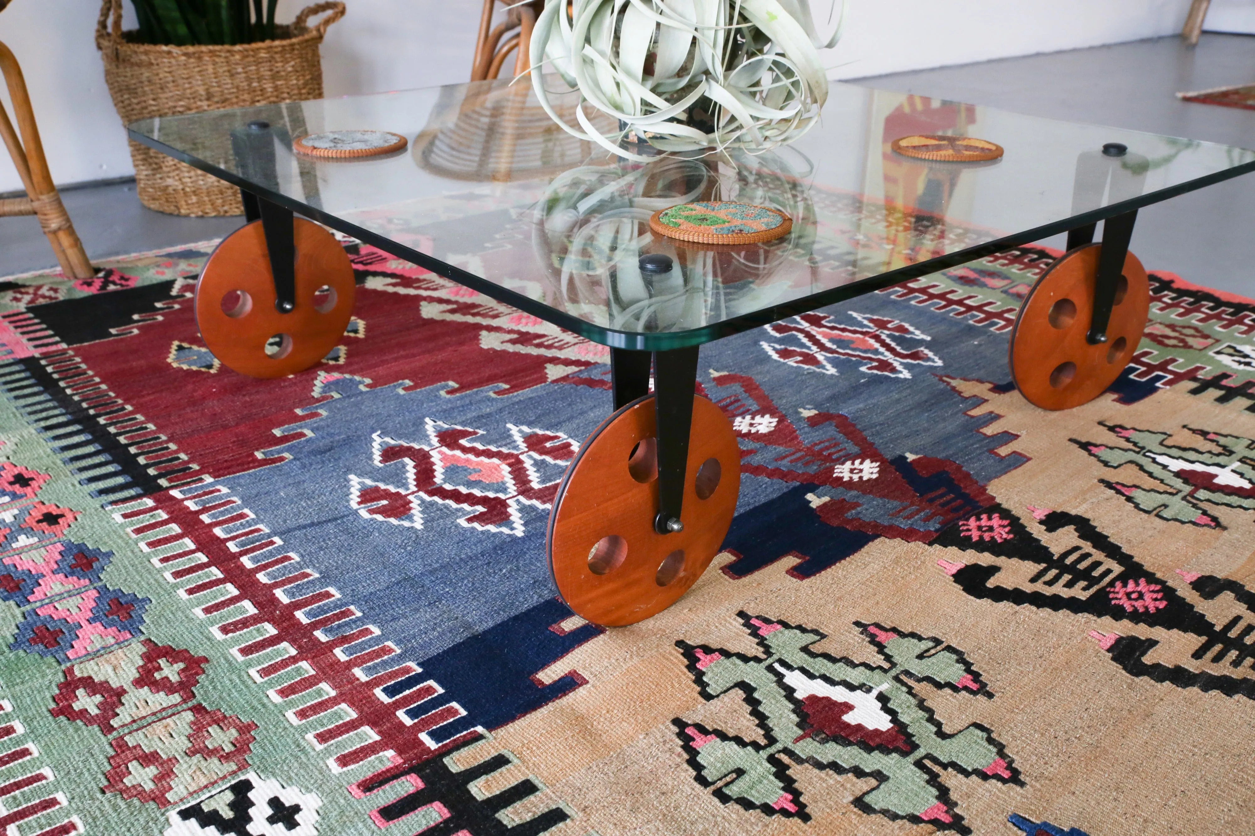 Vintage Anatolian Kilim 6ftx9ft