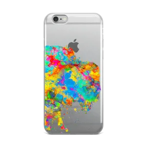 Watercolor Buffalo Clear iPhone Case