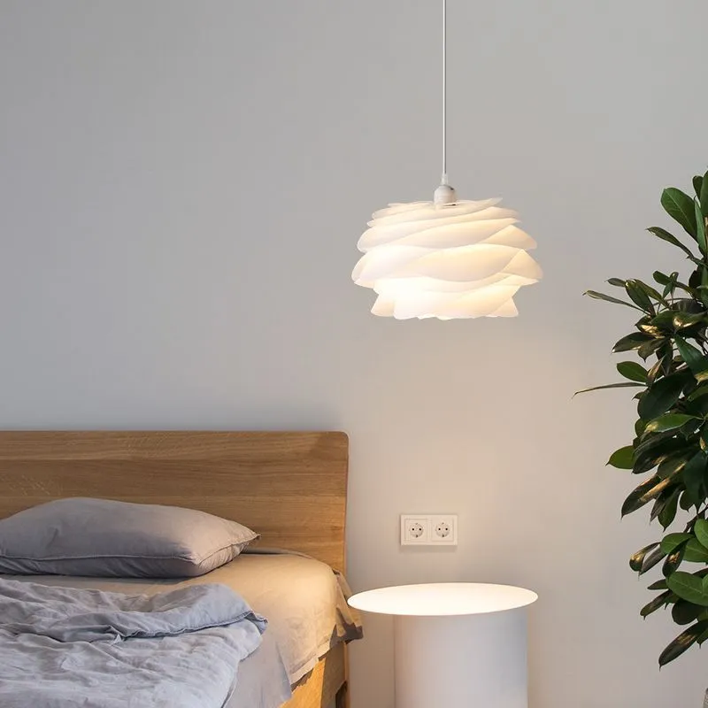 White Rose Pendant Light