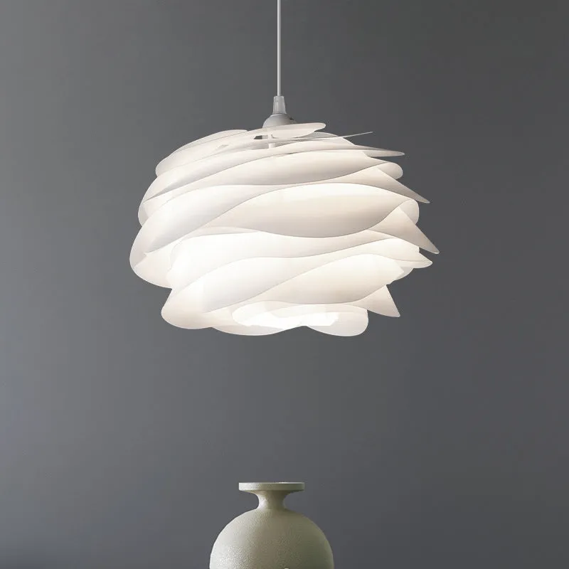 White Rose Pendant Light