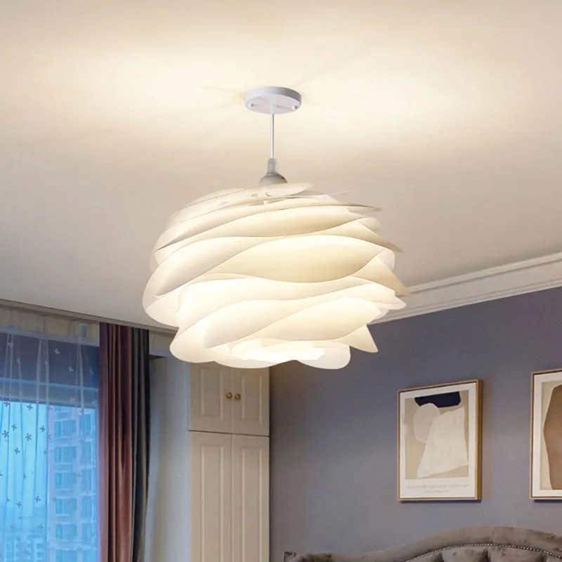 White Rose Pendant Light
