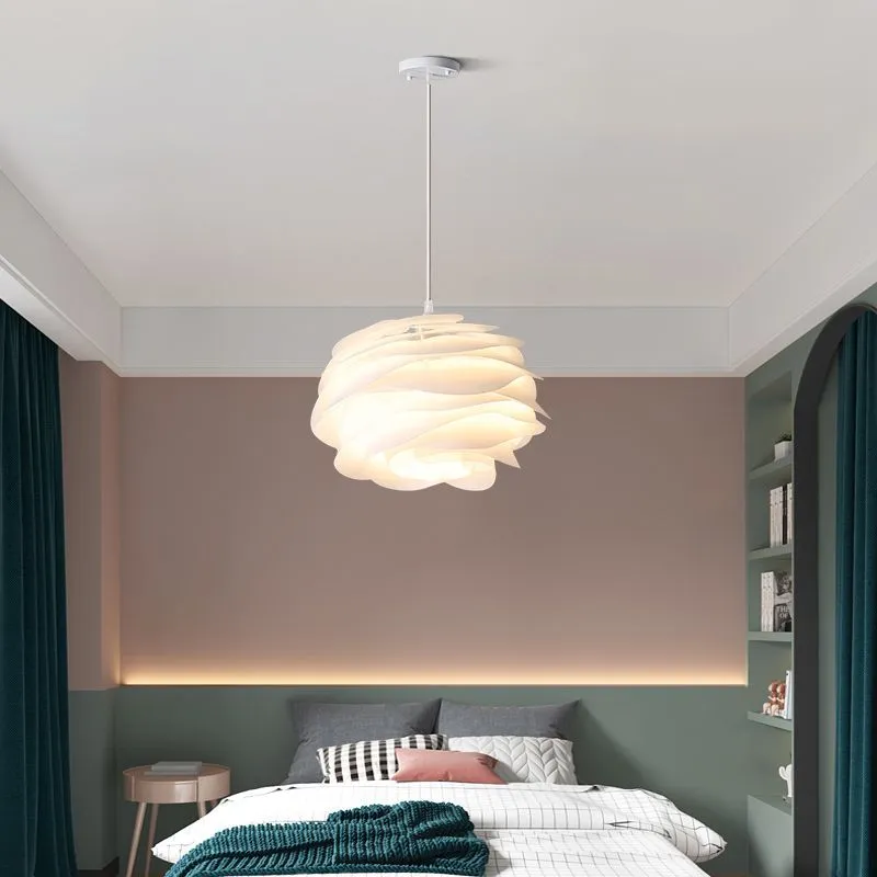 White Rose Pendant Light