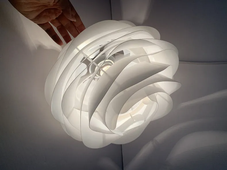 White Rose Pendant Light