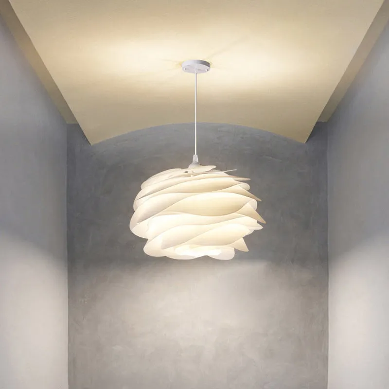 White Rose Pendant Light