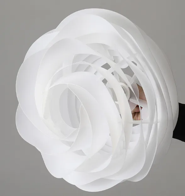 White Rose Pendant Light