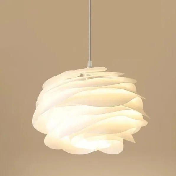 White Rose Pendant Light