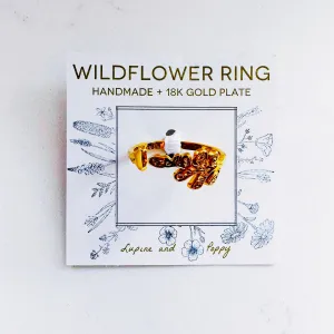 Wine Country Wildflower Ring - Gold