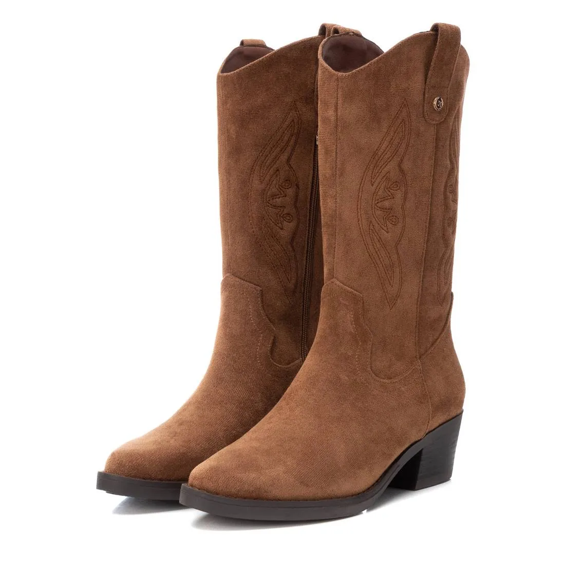 Women's Italian Western Suede Booties By XTI 143393