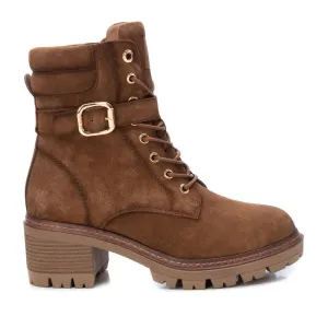 Women's Suede Booties Carmela By XTI 161049 Camel