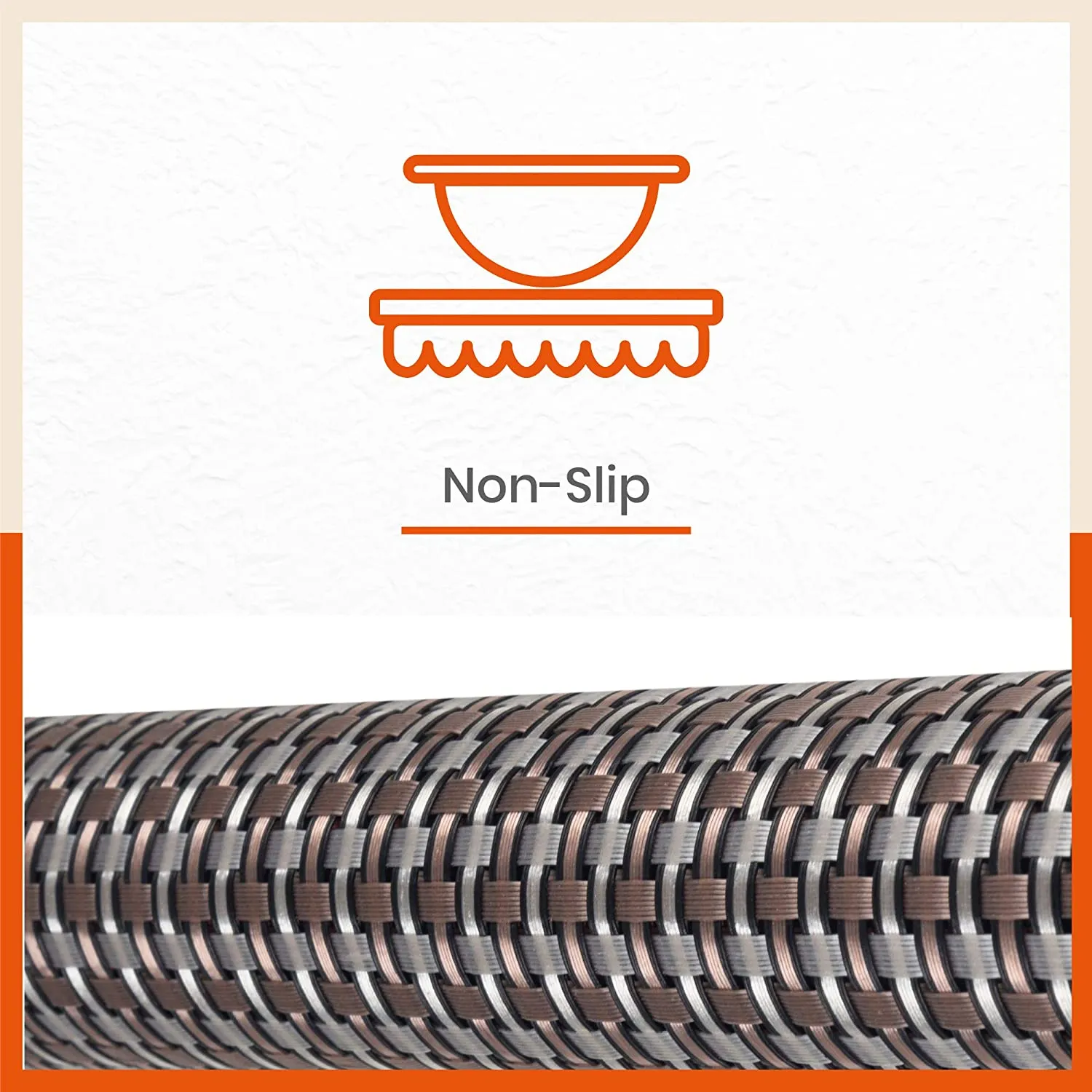 Woven PVC Table Mats / Placemats for Dining Table at Home (Enos - Set of 6)