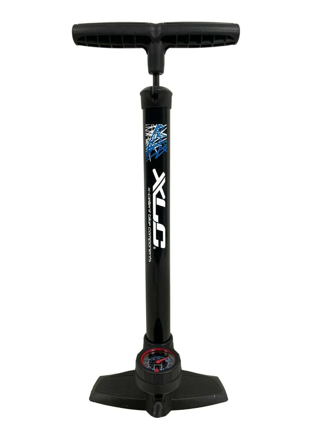 XLC Delta Track Pump With Gauge - Black